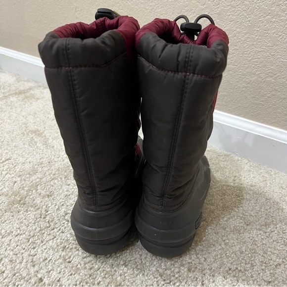 Sorel Youth Snow Winter Boots Kids Size 4 Maroon NY1799-228 Slip On Insulated, - Picture 8 of 15